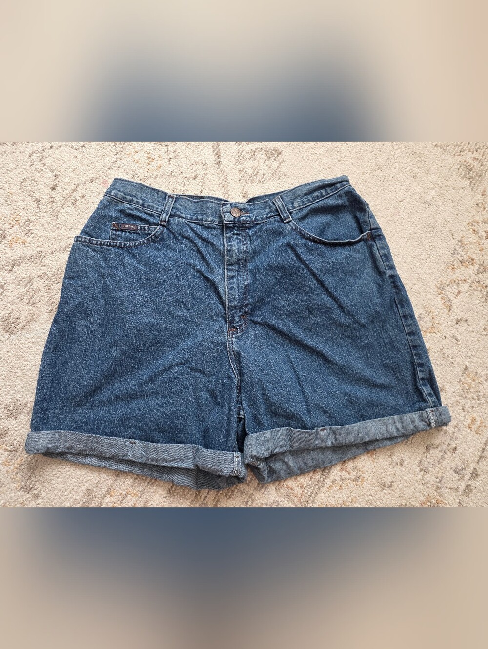 Riders by Lee Vintage High-Rise Dark Blue Jean Shorts